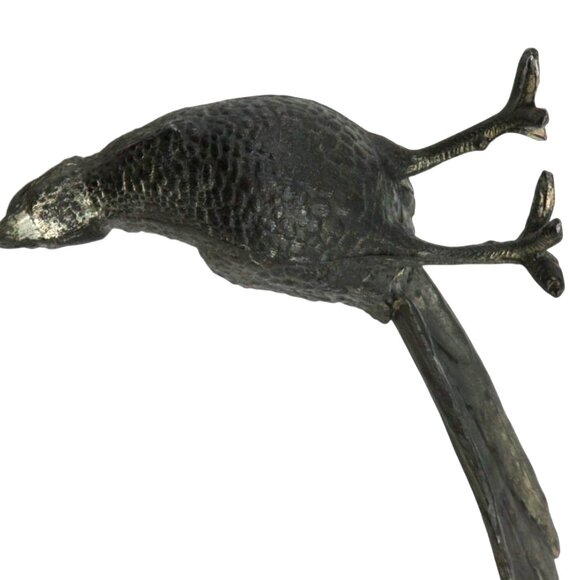 BIRD Cast Metal PHEASANT With Long Tail 14.5" Vintage - Picture 11 of 11
